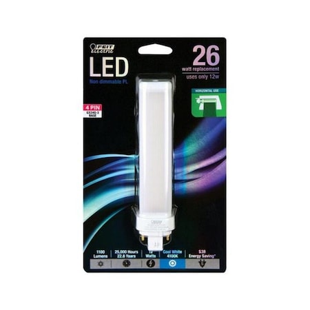 Feit Electric PL26E-H-841-LED 12 Cool LED Light Bulb  White
